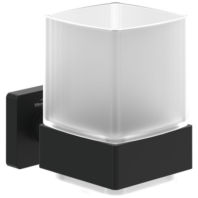 V&B Elements Striking Matt Black Tumbler Holder Sanctuary Bathrooms